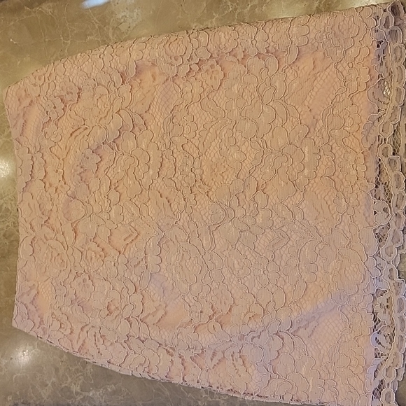 ABS Peach Lace Skirt Set,  Sz 4 - Picture 11 of 16